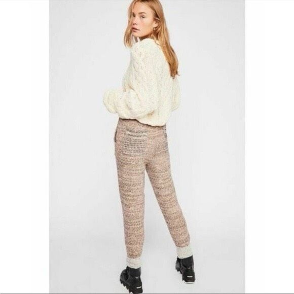 ✨NWOT Free People Knit Cozy Sweater Sz Medium Trousers✨ - Picture 5 of 9